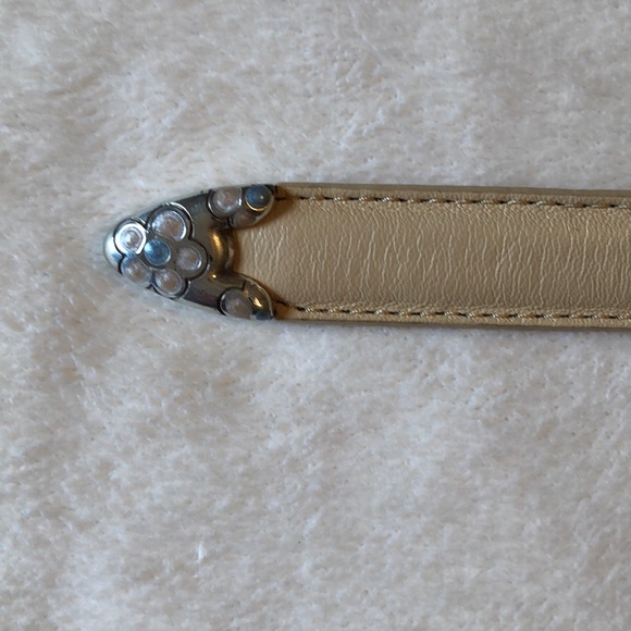 Brighton Flower Nude color Leather Belt - Picture 3 of 10